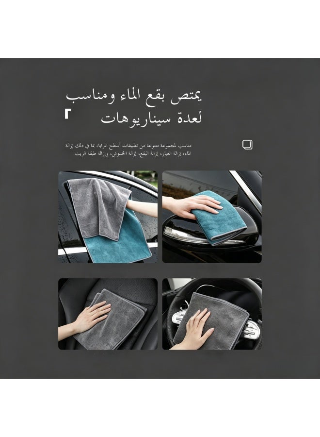 Short Pile Microfiber Car Drying Towel 60cm x 30cm, Scratch Free Lint Free Streak Free, High Absorption Auto Detailing Cleaning Cloth for Vehicle Interior and Exterior - Image 4