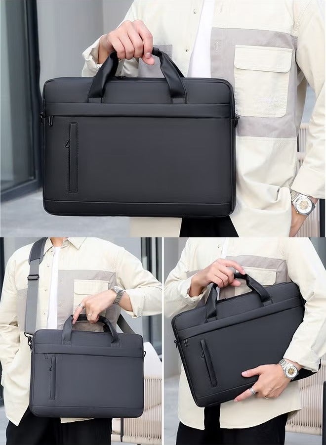 YELIN 15.6 Inch Laptop Bag Lightweight Computer Bag Travel Business Handbag Briefcase Water Resistance Shoulder Messenger Bag for Men and Women Work Office  - Image 3