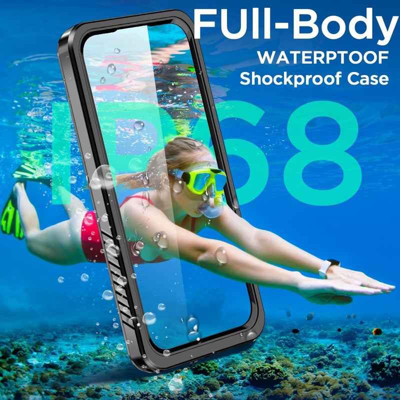 ايه اي كيس حافظة المقاومة للماء لهاتف Samsung Galaxy S26 Plus، مع مستوى حماية IP68 ضد الماء والثلج والغبار والصدمات، توفر حماية شاملة للجهاز بزاوية 360 درجة، ومغلقة بشكل كامل للاستخدام تحت الماء. - Image 2