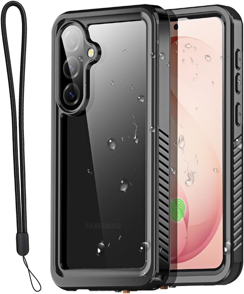 ايه اي كيس حافظة المقاومة للماء لهاتف Samsung Galaxy S26 Plus، مع مستوى حماية IP68 ضد الماء والثلج والغبار والصدمات، توفر حماية شاملة للجهاز بزاوية 360 درجة، ومغلقة بشكل كامل للاستخدام تحت الماء. - Image 1