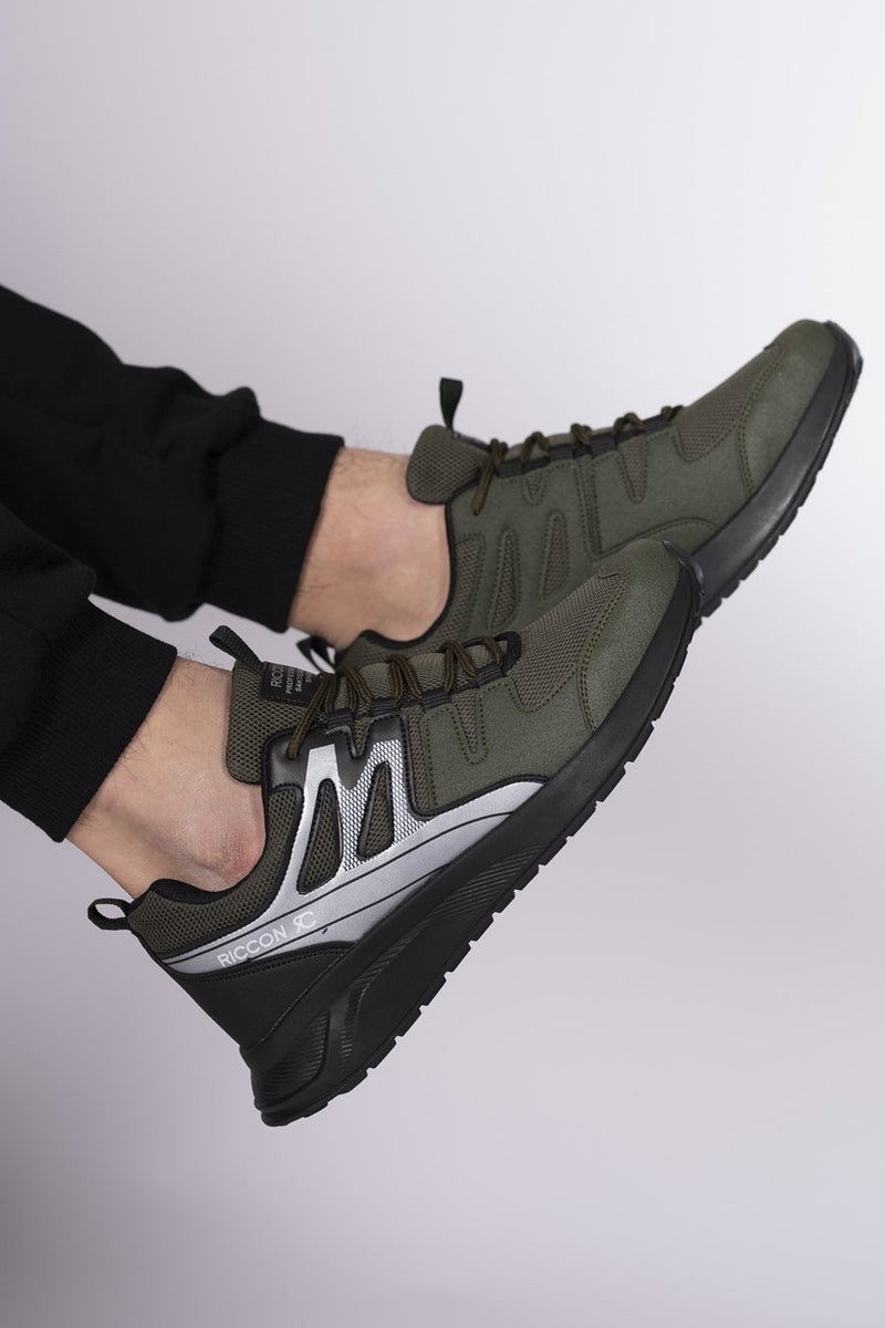 Riccon Khaki Black Unisex Sneaker 0012705  - Image 2