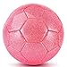 DLUGOPIS Sparkling Pink Toddler Soccer Ball Mini Age 38 IndoorOutdoor Small Size for Boys Girls Sparkling Pink 1 - Image 3