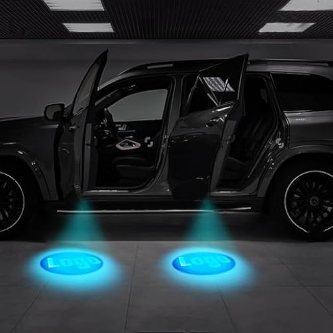 BIGTHREE 2 Pcs Universal Cadillac Car Door Led Projector Lights Logo  Compatible With Ats Cts Ct6 Xts Srx Xt4 Xt5 Xt6 3D Shadow Welcome Step Lights - Image 5