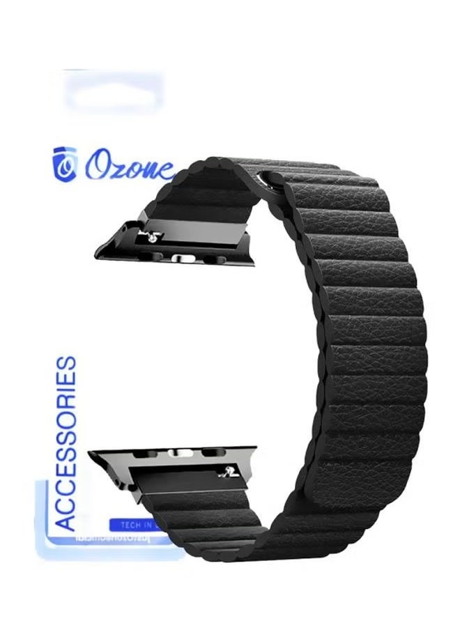 Ozone Replacement Band For Apple Watch Series 1/2/3/4 38/40mm Black 