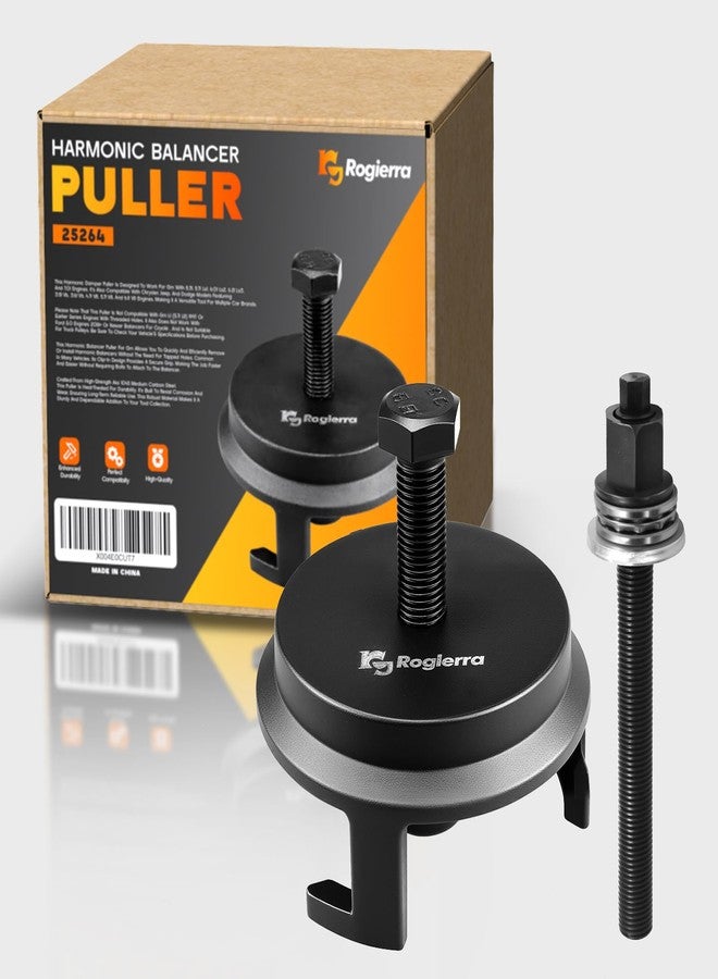 Rogierra For GM 25264 Harmonic Balancer Puller, Harmonic Balancer Installation Tool for LS ，Crank Pulley Puller for GM Chrysler Jeep Dodge, Harmonic Damper Puller for Engine Balancer Removal Replacement - Image 1
