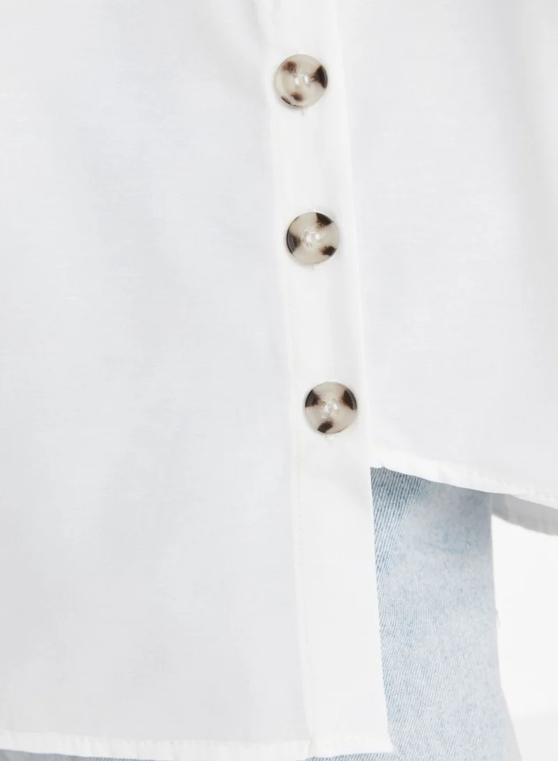 trendyol Pocket Detail Button Down Shirt