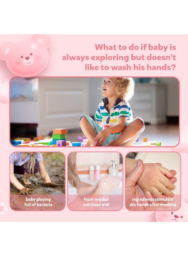VANERIA VANERIA Flower Stamp Hand Soap for Kids Nourishing Hand Wash,Flower Bubble Hand Cleaning for Babies,Kids and Adults with Sensitive Skin 350ml/11.8 Fl Oz - Image 3