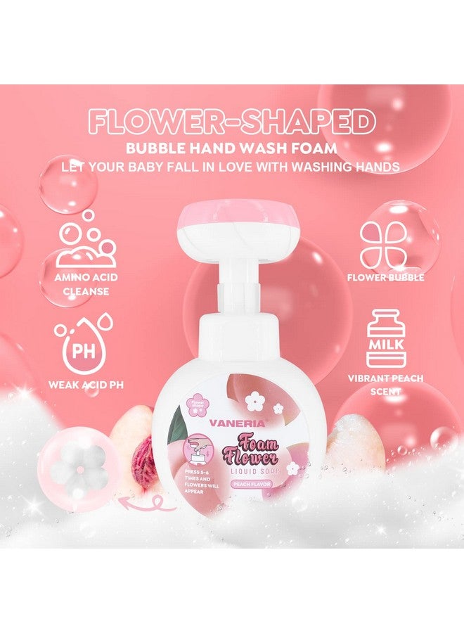 VANERIA VANERIA Flower Stamp Hand Soap for Kids Nourishing Hand Wash,Flower Bubble Hand Cleaning for Babies,Kids and Adults with Sensitive Skin 350ml/11.8 Fl Oz - Image 2