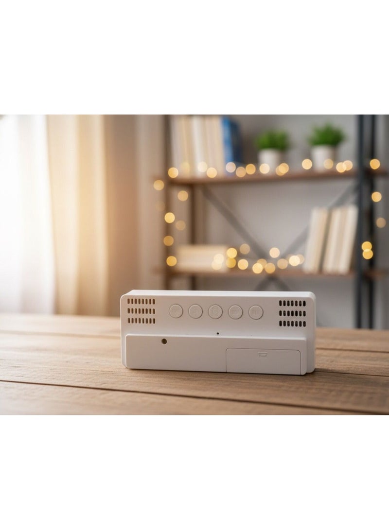 ساعة منبه صغيرمع ضوء LED وشاشة عرض للوقت ساعة منبه - شاشة LED كبيرة مع أوضاع متعددة الوظائف - Image 3