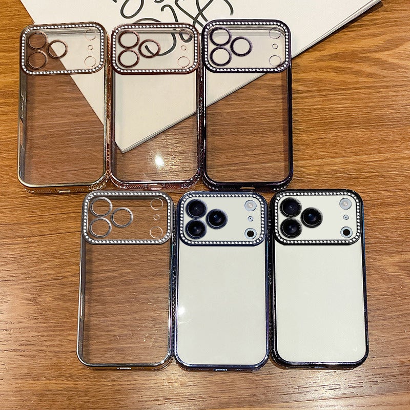 Iphone17 Side Drill Glitter Luxury Suitable for Apple 16Promax Mobile Phone Case Gradient All-Inclusive 15 Anti-Fall Wholesale - Image 3