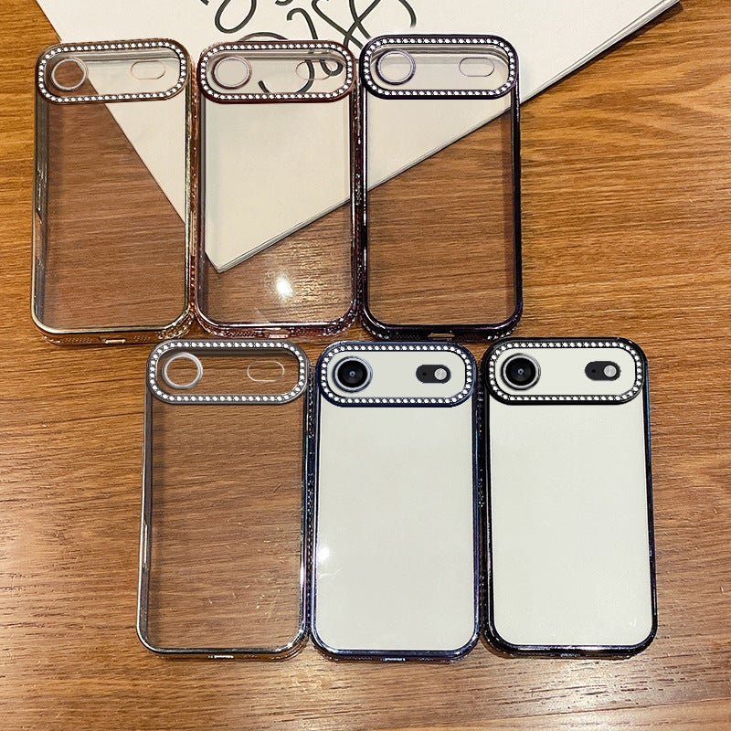 Iphone17 Side Drill Glitter Luxury Suitable for Apple 16Promax Mobile Phone Case Gradient All-Inclusive 15 Anti-Fall Wholesale - Image 5