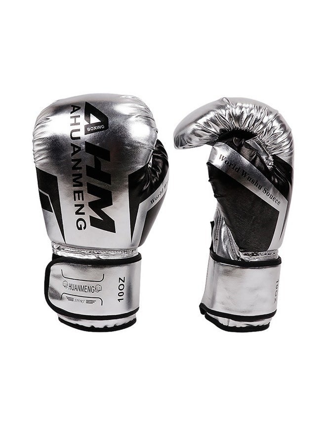 Arabest Boxing Gloves Kids Adult Teens, Boxing Training Gloves, Triple Combination Liner and Breathable Palm Design, for Boxing, Kickboxing, Muay Thai,6oz(Silvery) - Image 1