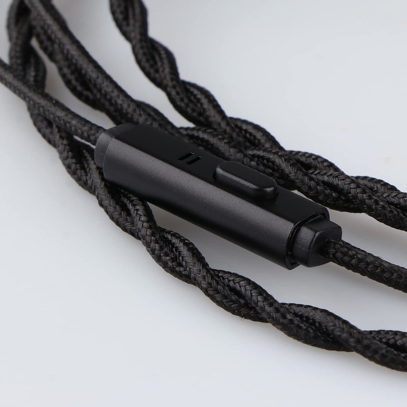 Linsoul Tripowin Zombur in Ear Monitor Cable, 4N High Purity OFC Oxygen Free Cable HiFi Wired IEM Cable, Cotton Yarn Outer Layer, 3.5mm Audio Jack for Musician Audiophile(with Mic, 2pin 0.78mm) - Image 3