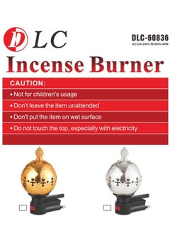 DLC Electric incense burner in classic gold style  - Image 2