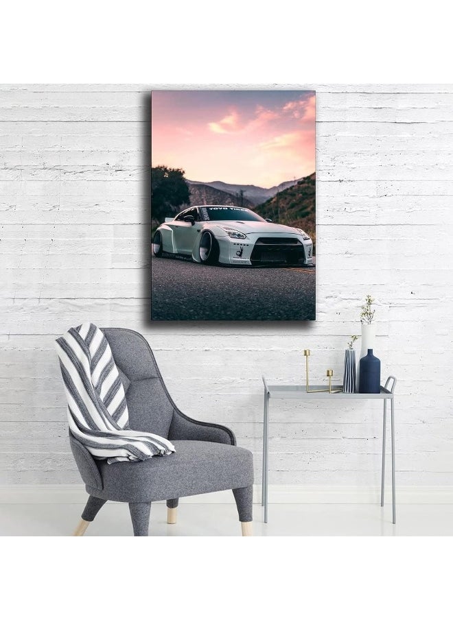 Home Trove - CCDDL JDM Car Poster Skyline R35 Poster Decorative Painting Canvas Wall Art Living Room Posters Bedroom Painting 16x24inch(40x60cm) - Image 1