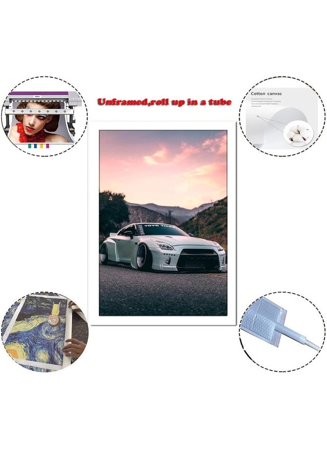 Home Trove - CCDDL JDM Car Poster Skyline R35 Poster Decorative Painting Canvas Wall Art Living Room Posters Bedroom Painting 16x24inch(40x60cm) - Image 1