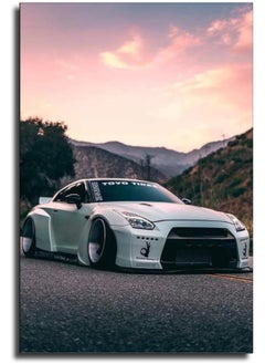 CCDDL JDM Car Poster Skyline R35 Poster Decorative Painting Canvas Wall Art Living Room Posters Bedroom Painting 16x24inch(40x60cm)
