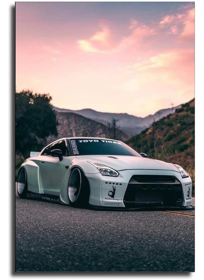 Home Trove - CCDDL JDM Car Poster Skyline R35 Poster Decorative Painting Canvas Wall Art Living Room Posters Bedroom Painting 16x24inch(40x60cm) - Image 1