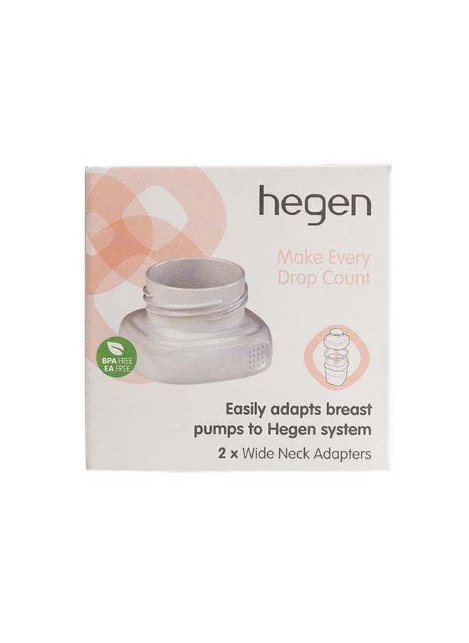 hegen - Pack Of 2 Wide Neck Adapter For Breast Pump - Image 1