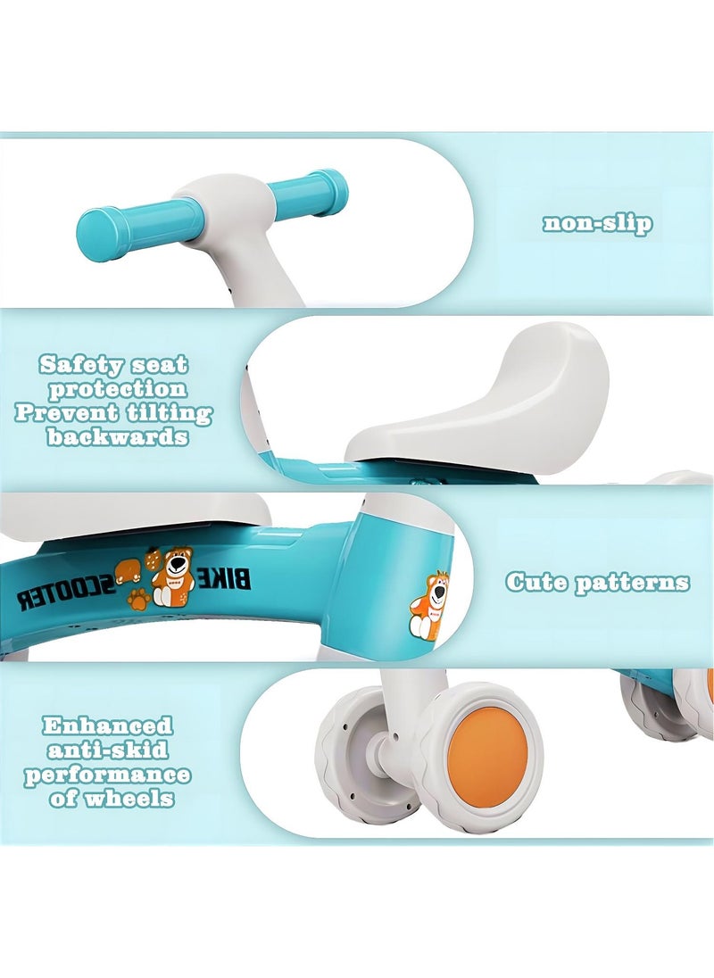 MileMelo Baby Balance Bike Toys No Pedal 4 Silence Wheels & Soft Seat Pre-School First Riding Toys,Indoor And Outdoor Balance Ride on Bike,Birthday Gift  - Image 4