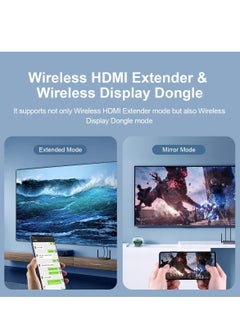 Hagibis Hagibis Wireless HDMI Transmitter and Receiver, Wireless HDMI Extender Kits & Wireless Display Dongle, Plug and Play HDMI Adapter for TV, Camera, Streaming, Laptops, PC, Media, PS4/5  - Image 4