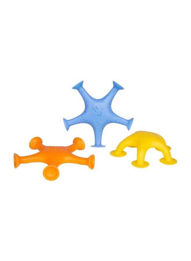 Ubbi Starfish Stretch and Suction Bath Toys, Baby Bath Accessory, Water Toys for Toddler Bath Time, Fun Baby Water Toys, Set of 3 - Image 1