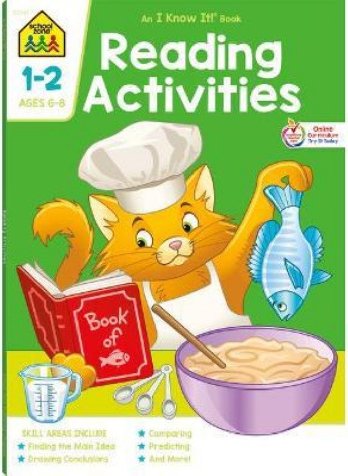 School Zone Reading Activities Grades 1-2 Workbook 