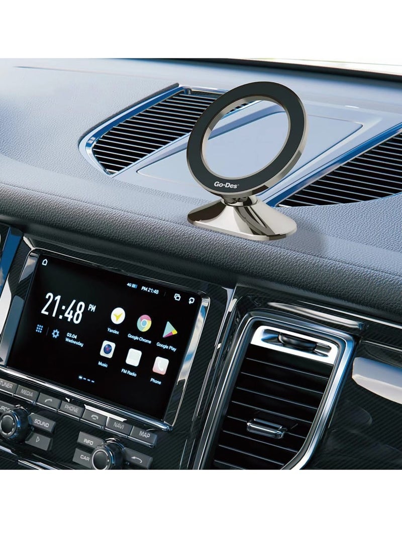 جو-ديز حامل الهاتف المغناطيسي للسيارة GD-HD215 ماج سيف دوار 360 درجة مع إمكانية تحريك الرأس - Image 2