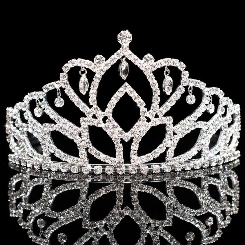 Anderson's Royal Grandeur Set - Silver Metallic King Crown and Mirabella Queen Tiara for Prom, Homecoming, School Dance, Costume, Party, Pageant, Event - Image 3