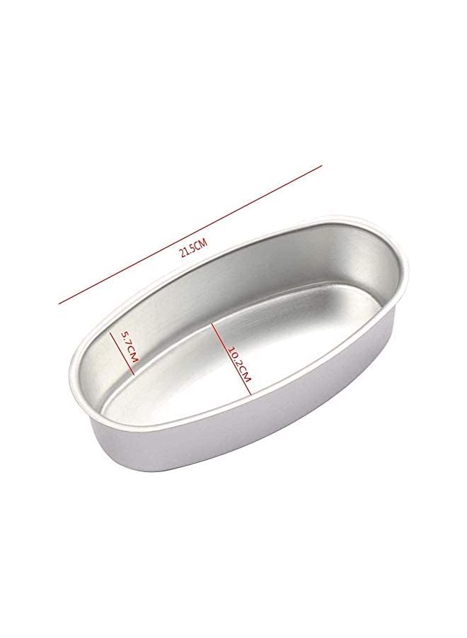 PROMASS أواني خبز على شكل بيضاوي من الألمنيوم (21.5×10.25×7 سم) - Image 4
