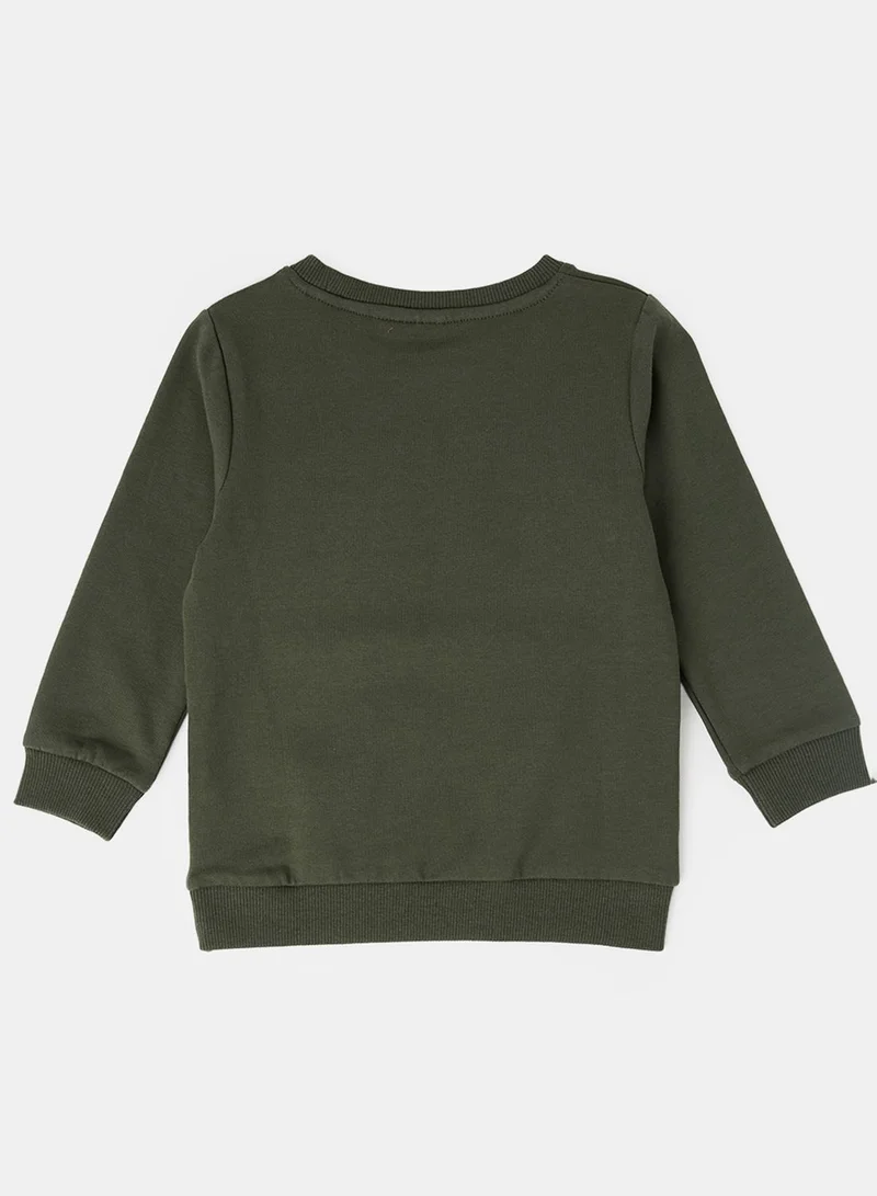 NAME IT Kids Slogan Long Sleeve Sweatshirt