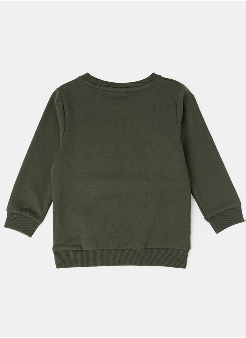 NAME IT - Kids Slogan Long Sleeve Sweatshirt - Image 1