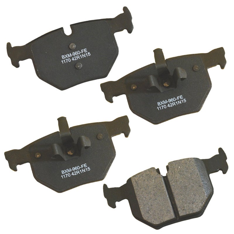 Bendix Premium SBM1170 Semi-Metallic Rear Brake Pads for BMW 330i 2007-2006,330xi 2006,335d 2011-2009,335i 2011-2007,335i 2013,335is 2013-2011,335i xDrive 2013-2009,335xi 2008-2007,X1 2013,X1 2015 - Image 2