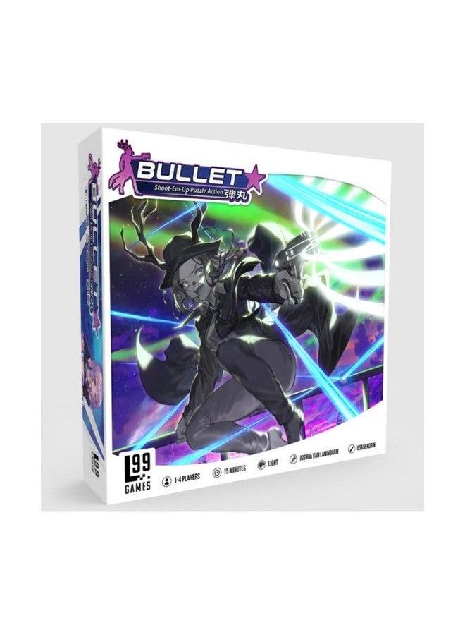 Bullet Star Board Game Fastpaced Shoot Em Up Puzzle Action Game Ages 12+ 14 Players Average Playtime 15 Minutes Made Multicolor (L99Blt03)
