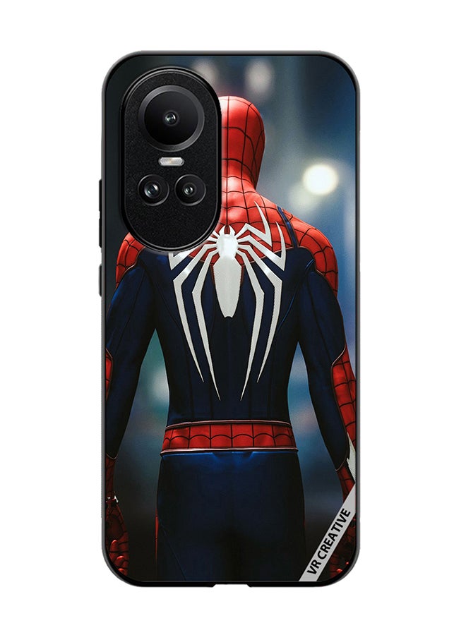 VR CREATIVE Protective Case Cover For Oppo Reno 10 Spiderman Back Design Multicolour - Image 1