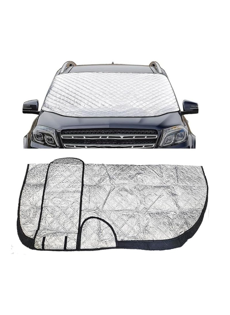 Generic Car windshield sunshade for UV and Heat Protection, reflective protection umbrella with wings placed inside the car door(long wing, 120 * 100 cm, code 9212: 8450) - from Rana store  - Image 4