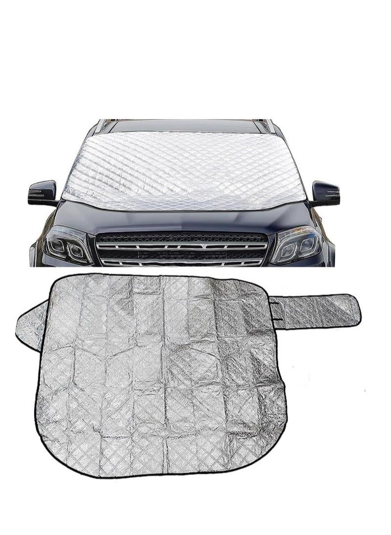 Generic Car windshield sunshade for UV and Heat Protection, reflective protection umbrella with wings placed inside the car door(long wing, 120 * 100 cm, code 9212: 8450) - from Rana store  - Image 5