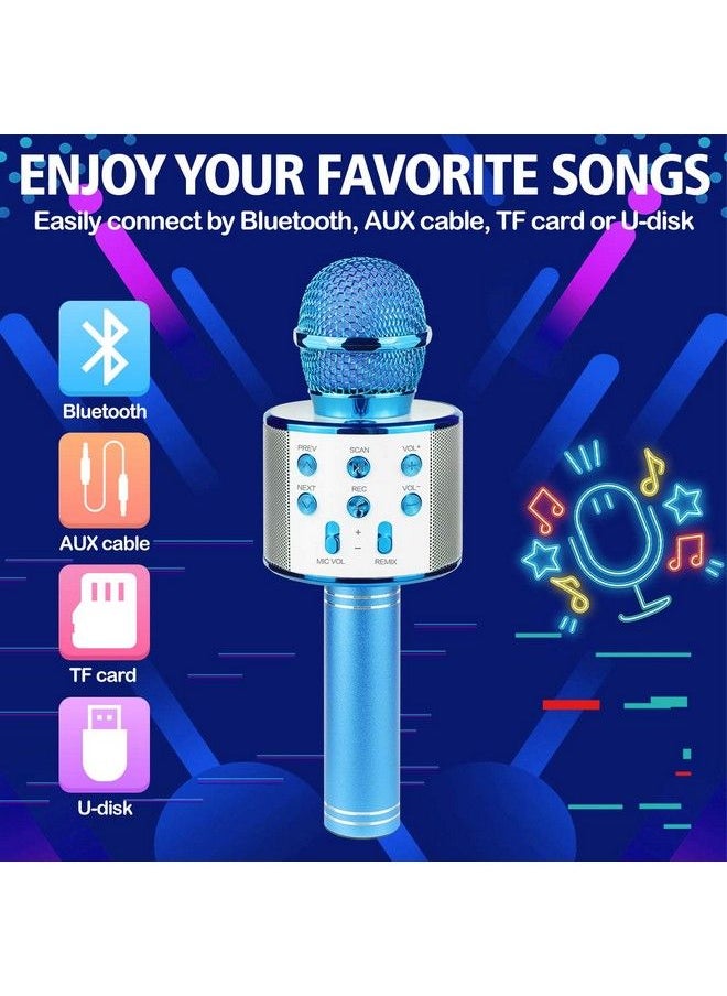 Ranphykx - Bluetooth Karaoke Wireless Microphone For Kids, Hottest Birthday Presents Toys For 9 10 11 12 Years Old Boys Girl(Blue) - Image 1