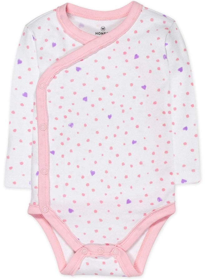HonestBaby HonestBaby unisex-baby 3-pack Long Sleeve Side-snap Kimono Bodysuits  - Image 2