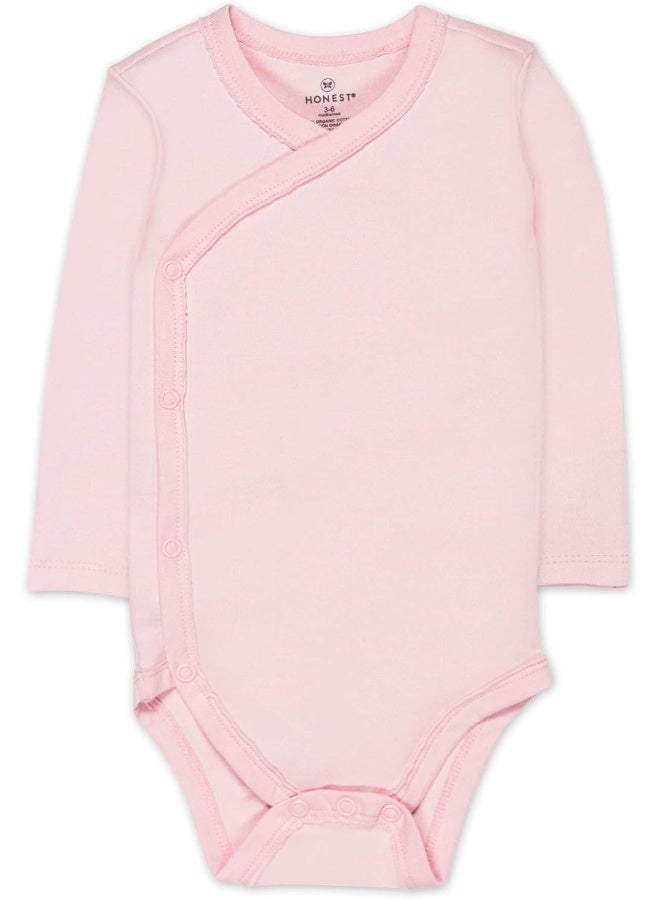 HonestBaby HonestBaby unisex-baby 3-pack Long Sleeve Side-snap Kimono Bodysuits  - Image 3