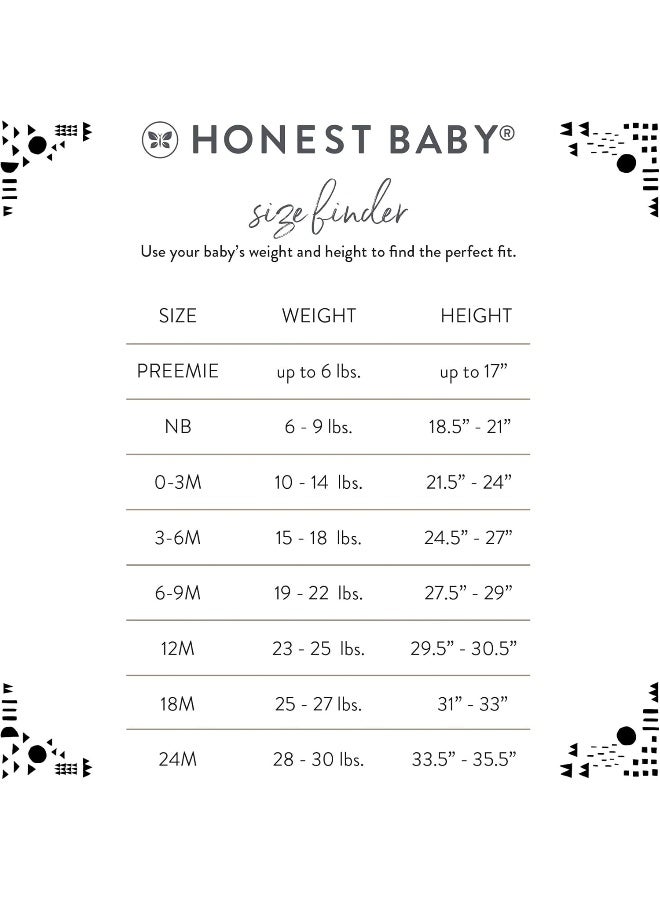 HonestBaby HonestBaby unisex-baby 3-pack Long Sleeve Side-snap Kimono Bodysuits  - Image 5