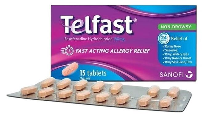 TELFAST Allergy Relief 180mg Tablets