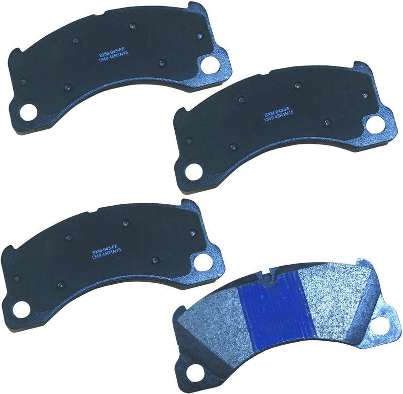 Bendix Premium SBM1349 Semi-Metallic Front Brake Pads for Porsche Cayenne 2010-2009, Macan 2017-2015, Panamera 2012-2010, Taycan 2023-2021, Volkswagen Touareg 2015-2011 - Image 1