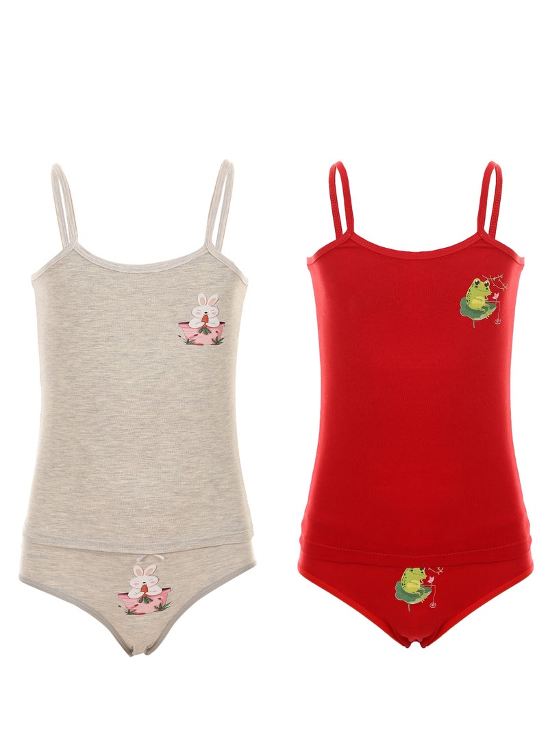 Mesery Mesery Bundle Of (2) Girls Set Of Top & Pantie  - Image 1
