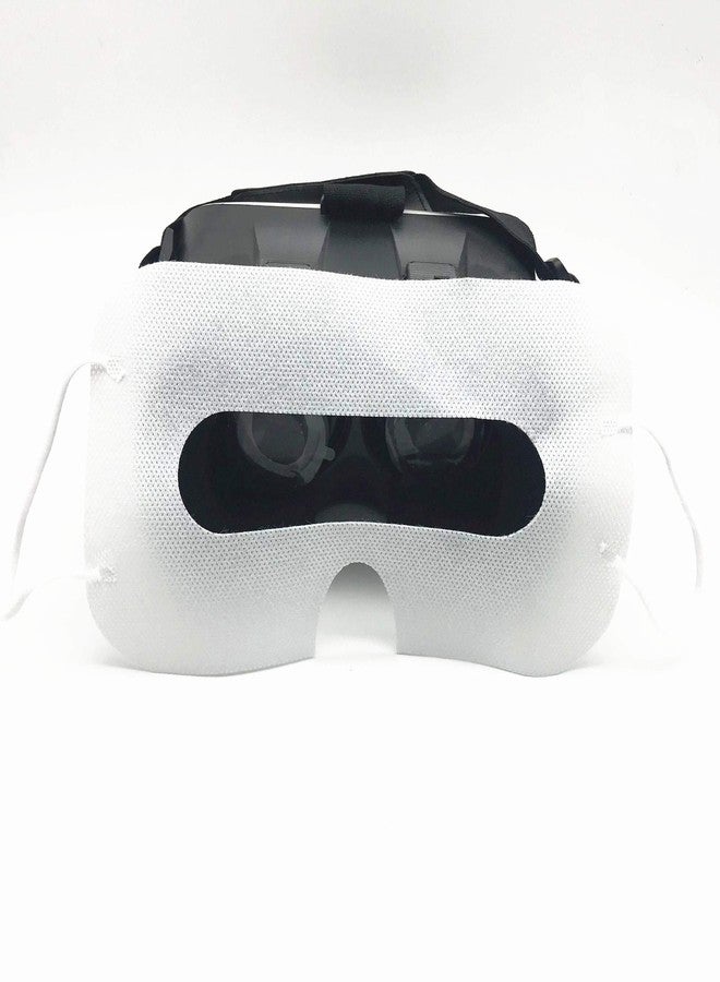 LINHUIPAD 100 Pack Disposable Sanitary Eye Covers - Compatible with HTC Vive Pro/PS VR/Gear VR/Oculus Rift Go & More - White - Image 1