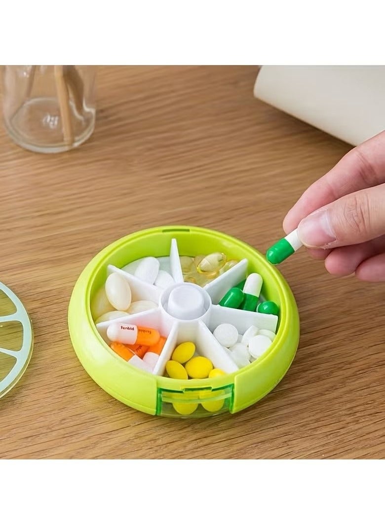 Generic 3pc Portable Pill Box For Travel, 7 Compartments For Medicines And Vitamins, Suitable To Put In A Pocket Or Purse, Safe Storage Of Daily Doses  - Image 5