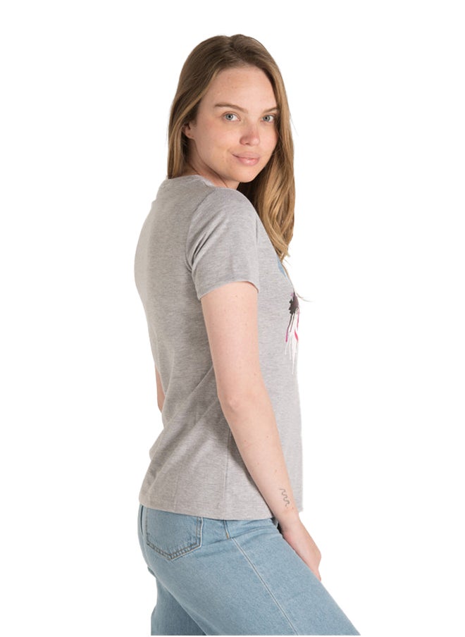 Marco Bergamo - Crew Neck Printed Top - Image 1