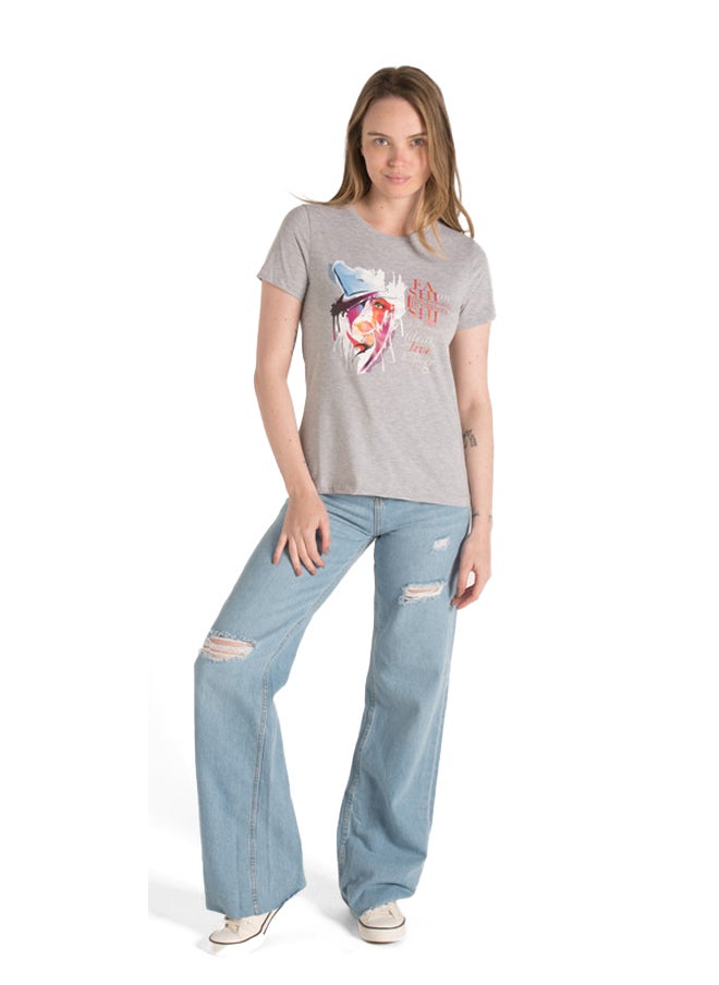 Marco Bergamo - Crew Neck Printed Top - Image 1