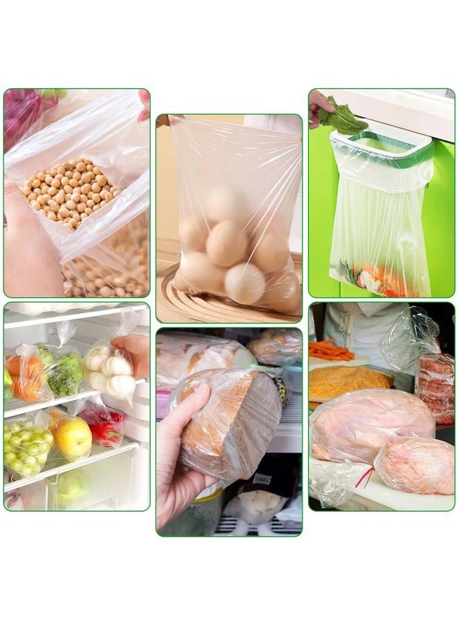 Tapsin Food Bags, 14" X 20" Plastic Produce Bags Roll, Fresh-Keeping Clear Plastic Bags for Food, Fruit, Vegetable, Bread, Kitchen, freezer, Supermarket, 350 Plastic Produce Bags/Roll (4 Rolls) - Image 4