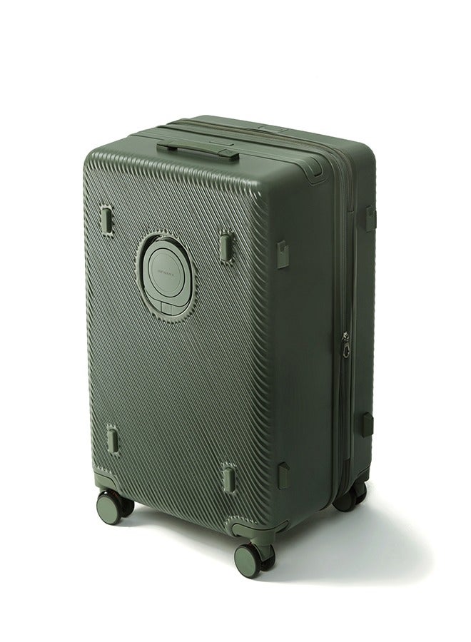 LIGHTGO 7655 ABS mix PC Suitcase check in luggage 28 inch with Expandable with TSA travel case Green color - Image 3